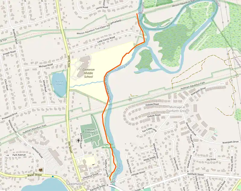 Map of Getchell Trail location