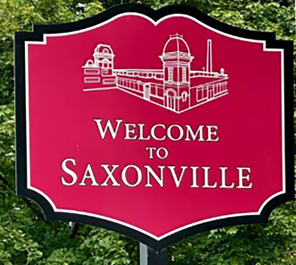 Welcome to Saxonville sign